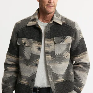 Chaqueta de lana con forro interior de sherpa