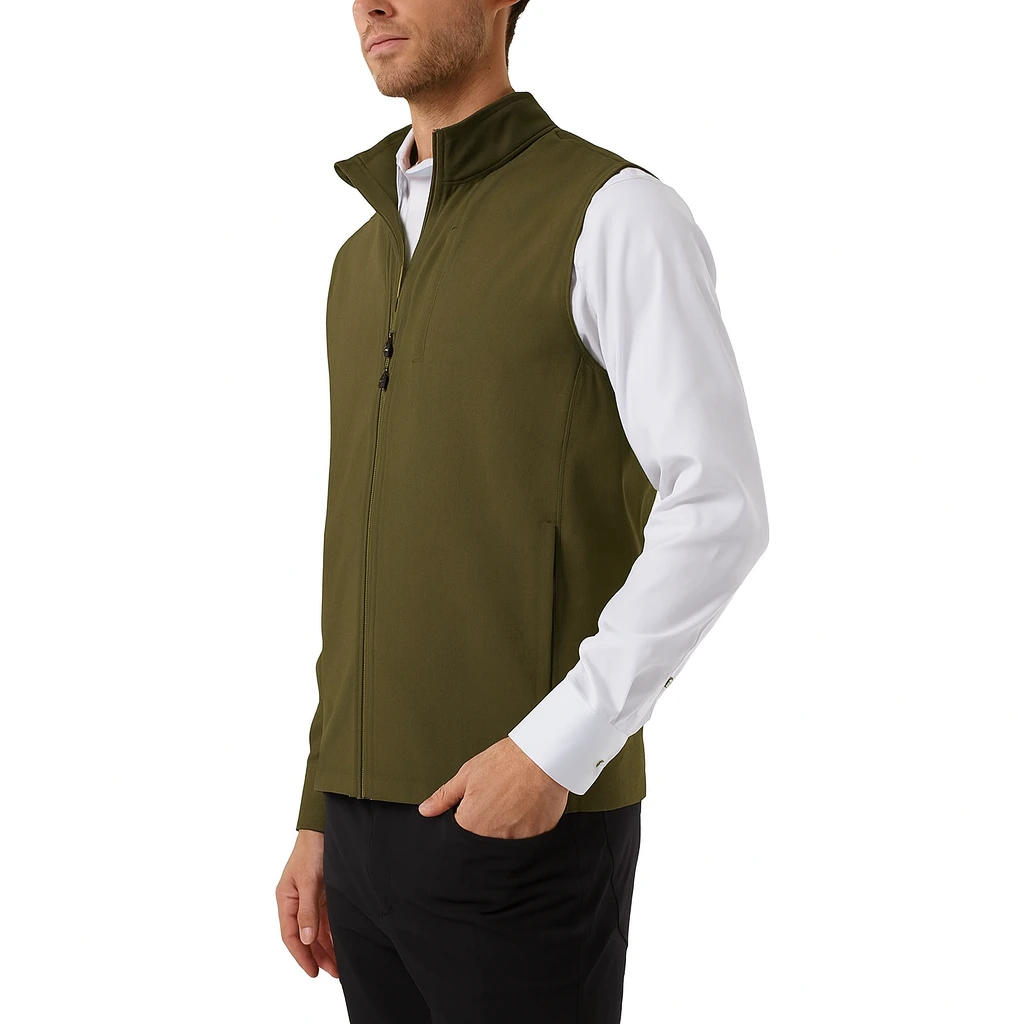 Chaleco 32 Degrees Tech Heat Hombre Verde Musgo - Imagen 3