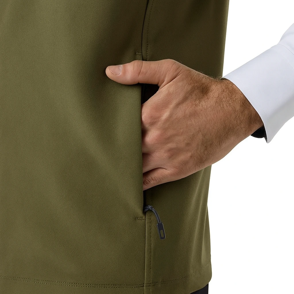 Chaleco 32 Degrees Tech Heat Hombre Verde Musgo - Imagen 2