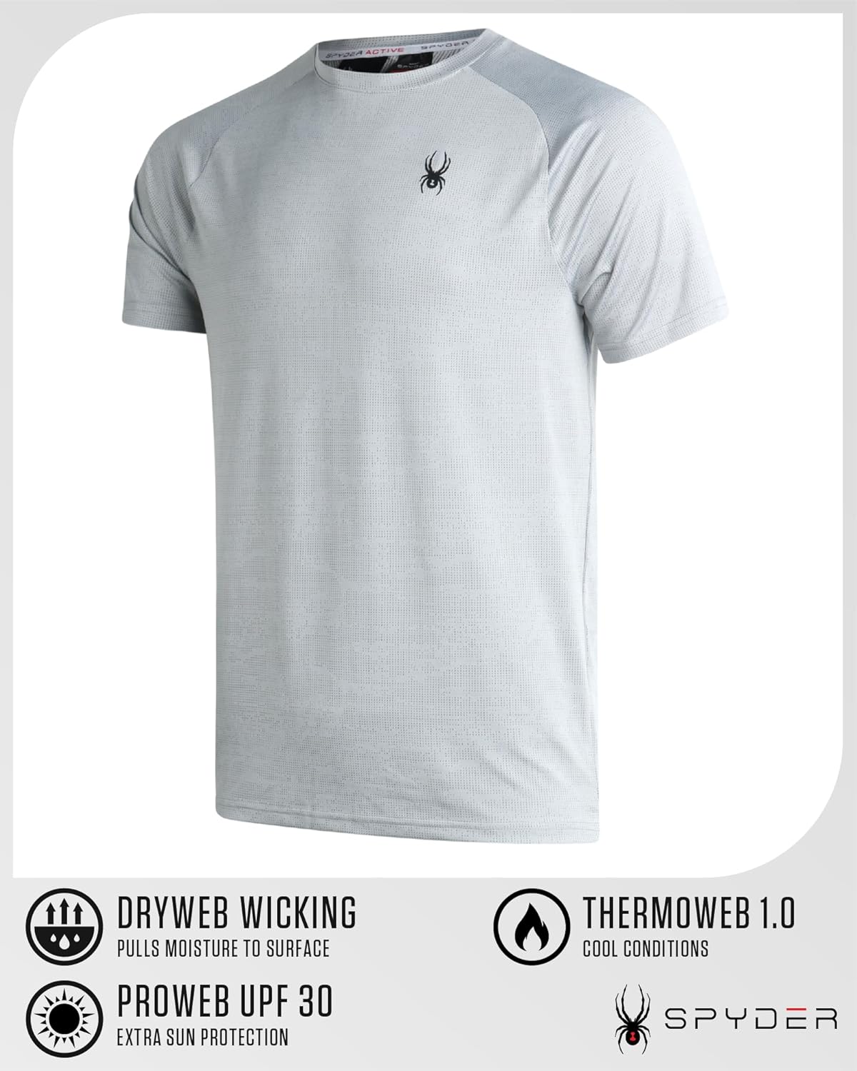 Polera Spyder Active Hombre DryWEB UPF30 Rendimiento - Imagen 5