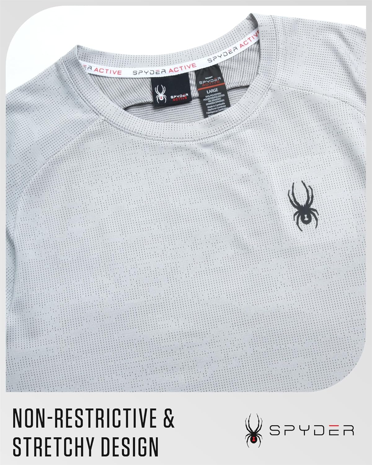 Polera Spyder Active Hombre DryWEB UPF30 Rendimiento - Imagen 4